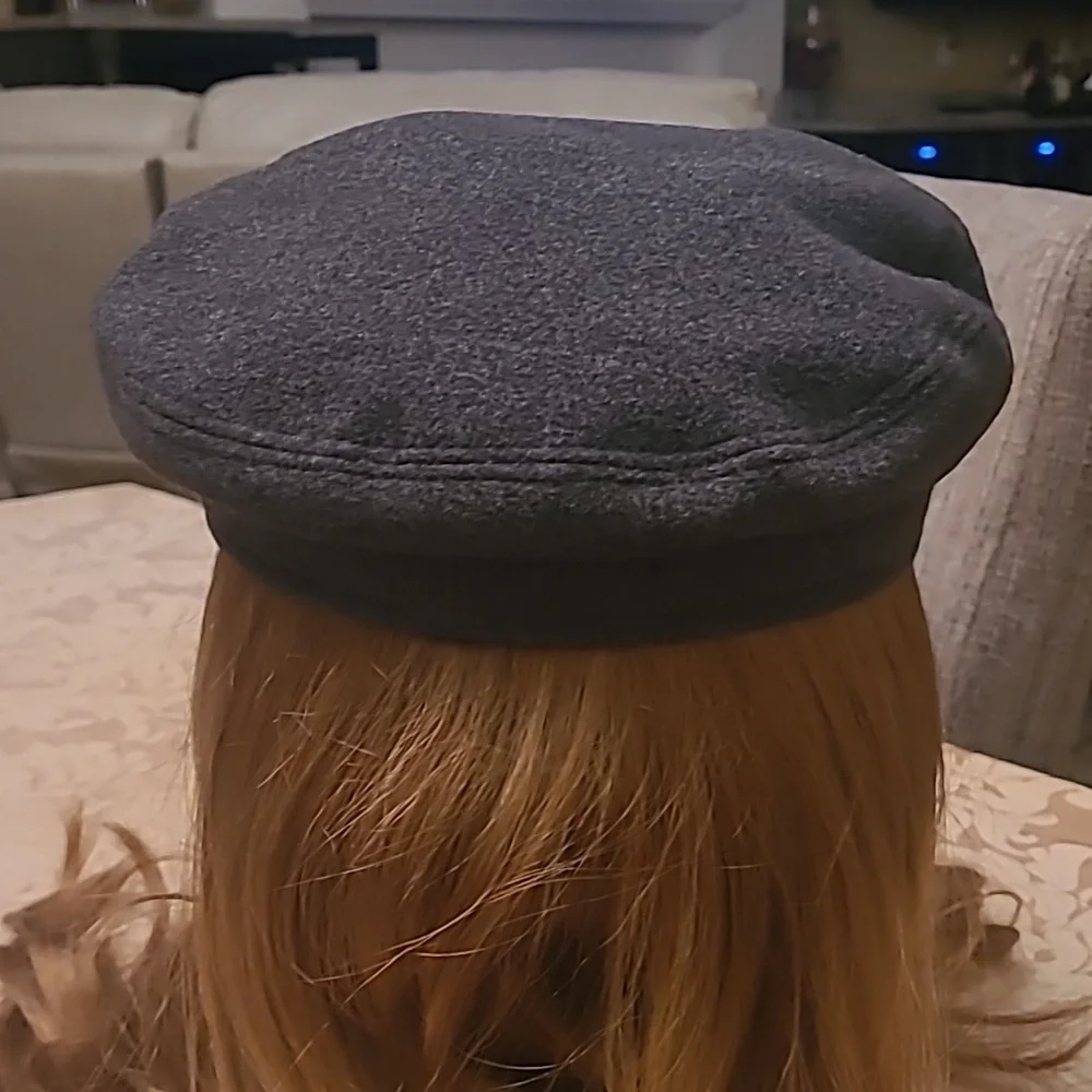 VINTAGE Cashmere/Wool/Leather Brim Lola Lack of Color Hat